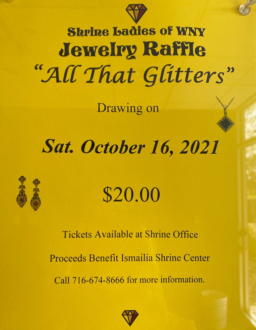 jewelry raffle poster