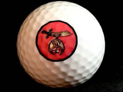 Golf ball with shriners logo
